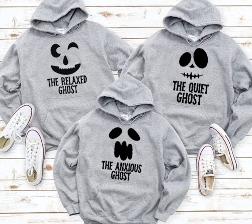 Personalized Matching Best Friend Hoodie The Ghost   Halloween Gift For Best Friend  1