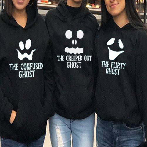 Personalized Matching Best Friend Hoodie The Ghost   Halloween Gift For Best Friend  2