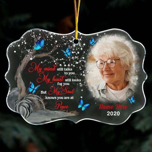 Personalized Memorial Upload Photo Benelux Ornament 30107