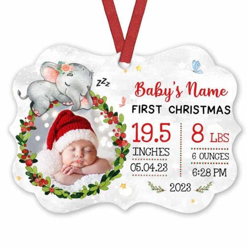 Personalized Mommy And Daddy First Christmas Photo Benelux Ornament OB211 32O53