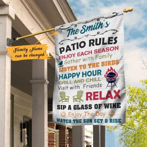 Personalized Patio Gardening Garden Flag