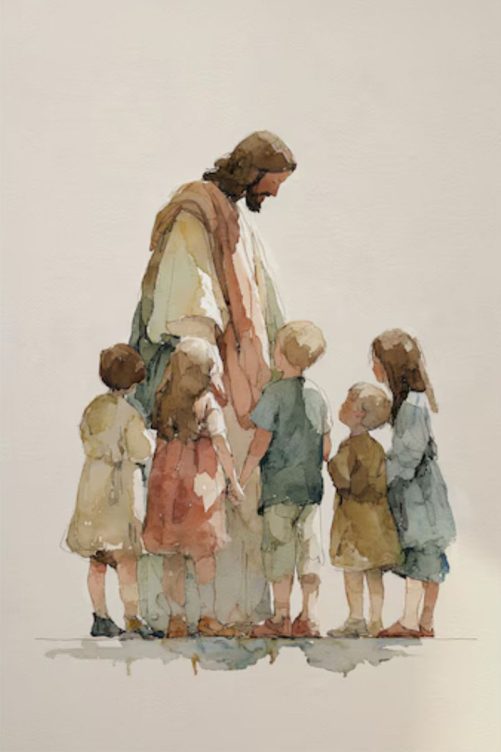 Jesus With Children Wall Art