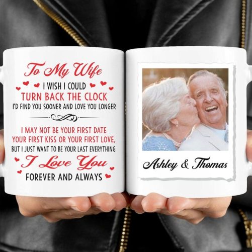 Forever And Always Personalized Custom Photo Anniversary Mug C580