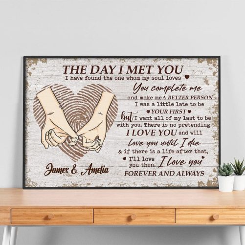 Love You Forever And Always Valentine Poster Personalized Gift TA29 890187