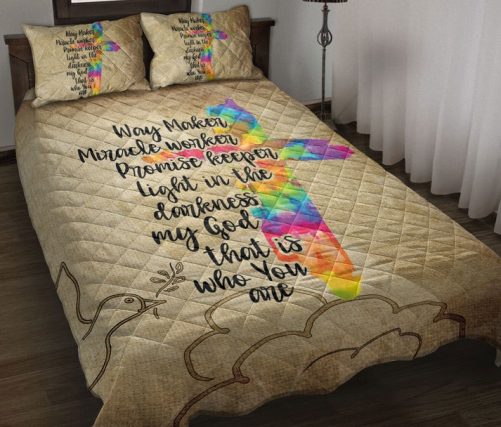 Personalized Christian, Jesus, God, Bible Quilt Set, Dreamcatcher Feather Butterfly Kids Girl Boy Quilt Blanket With Pillowcases, Quilt Bedding Set