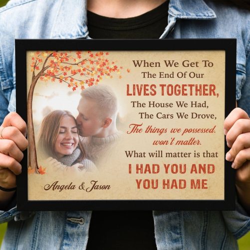 The Things We Possessed Won't Matter Personalized Anniversary Picture Frame C583 892397