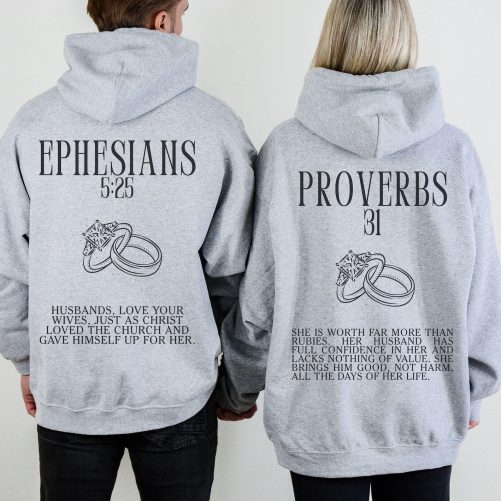 Christian Couple Hoodies, Couple Matching Hoodie