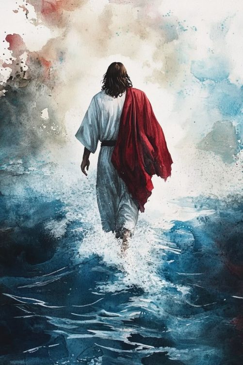 jesus walk on the water