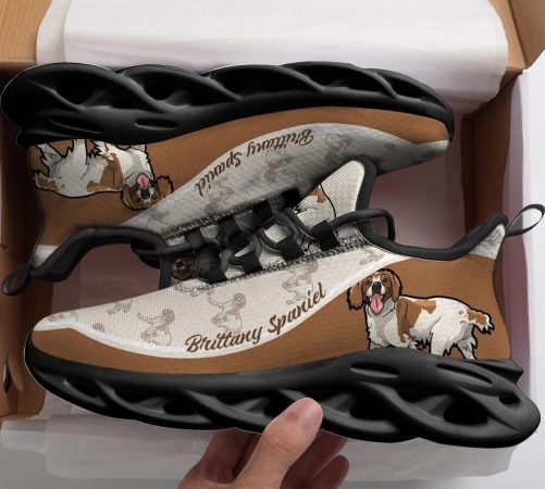 Brittany Spaniel Max Soul Shoes Gift For Dog lover