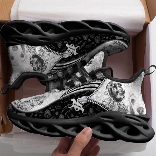 Cocker Spaniel Sketch Max Soul Shoes For Men Women, Running shoes For Dog Lovers, Max Soul Shoes
