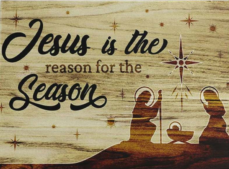 Jesus Is The Reason For The Season Christian Gifts Christmas Canvas Wall Art Decor Christian Gifts