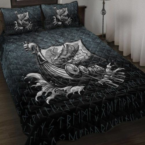 Quilt Bed Set Victory or Valhalla Drakkar Quilt Bed Set RLT12