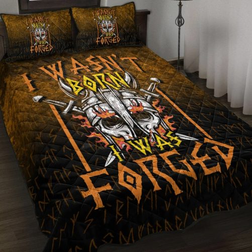 Viking Quilt Bed Set I Wasn t Born I Was Forged Quilt Bed Set RLT12