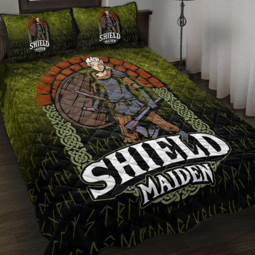 Viking Quilt Bed Set ShieldMaiden Quilt Bed Set RLT12