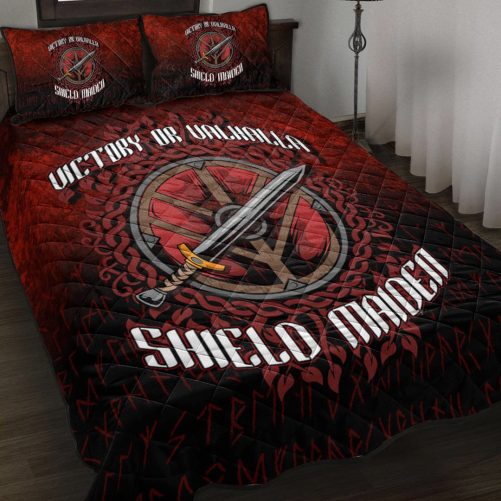 Viking Quilt Bed Set Victory or Valhalla Quilt Bed Set RLT12