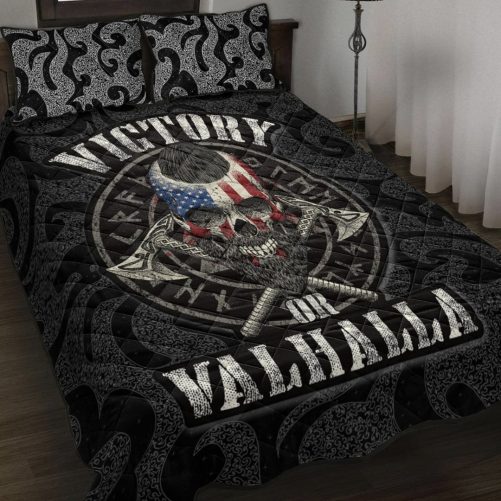 Viking Quilt Bed Set Victory or Valhalla Special Version Quilt Bed Set RLT12