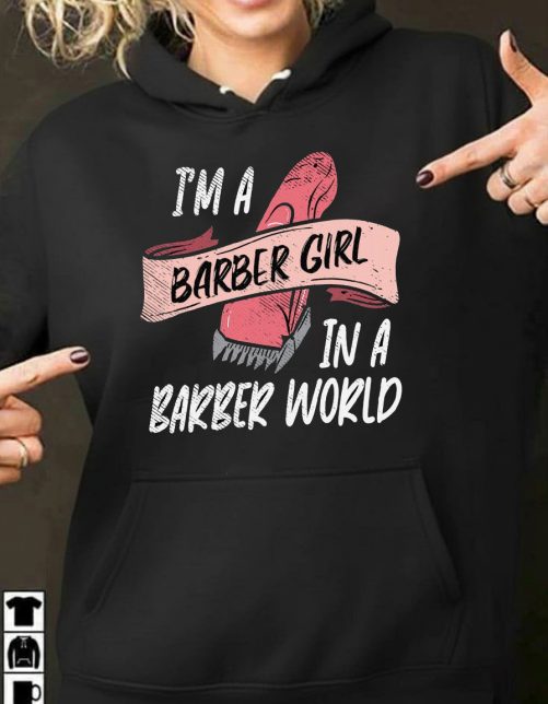 barber girl hoodie