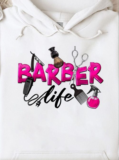 barber life hoodie