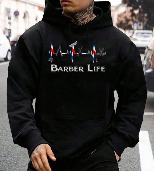 barber life hoodie