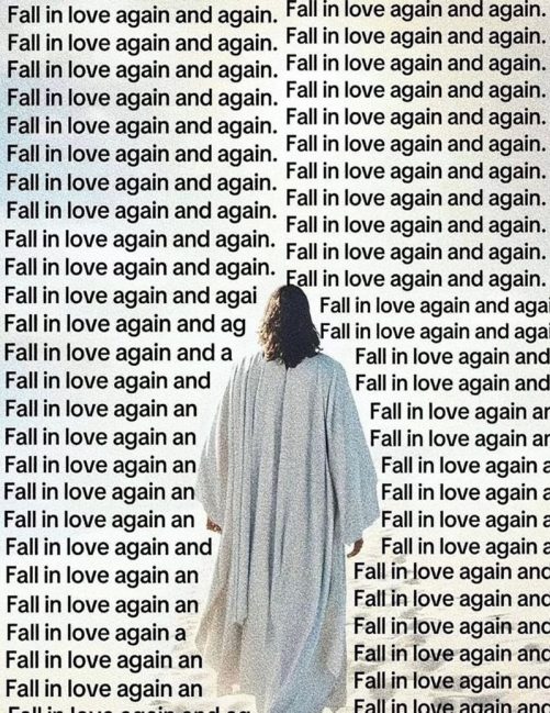 fall in love again canvas