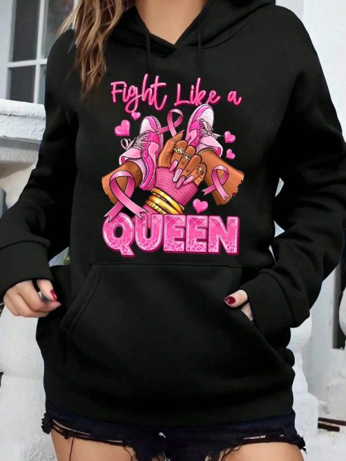 fiight like a queen hoodie
