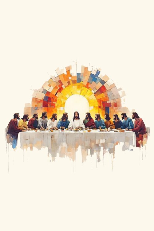 last supper christian canvas