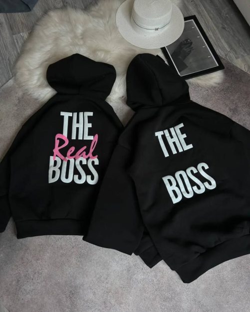 Couple Hoodie The Boss The Real Boss