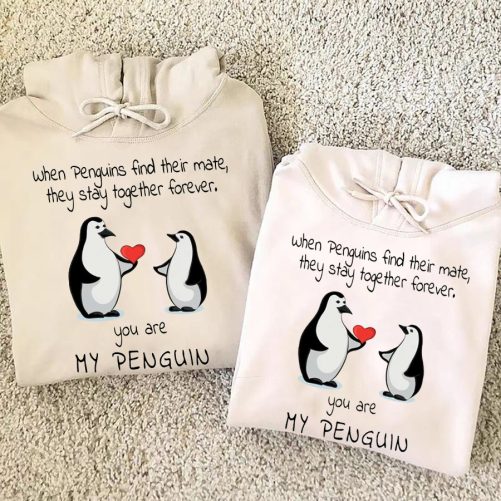 Couple Penguins Hoodie When Penguins Find Their Mate Gift For Couple