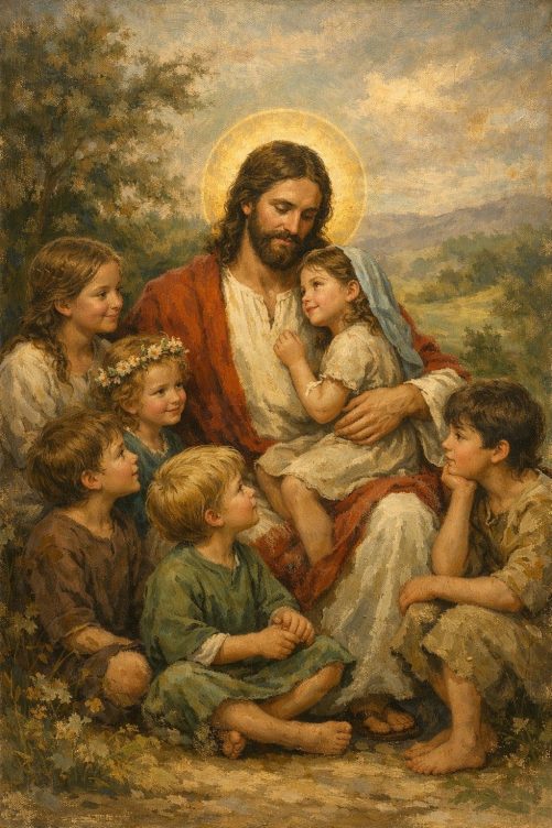 the savior with children