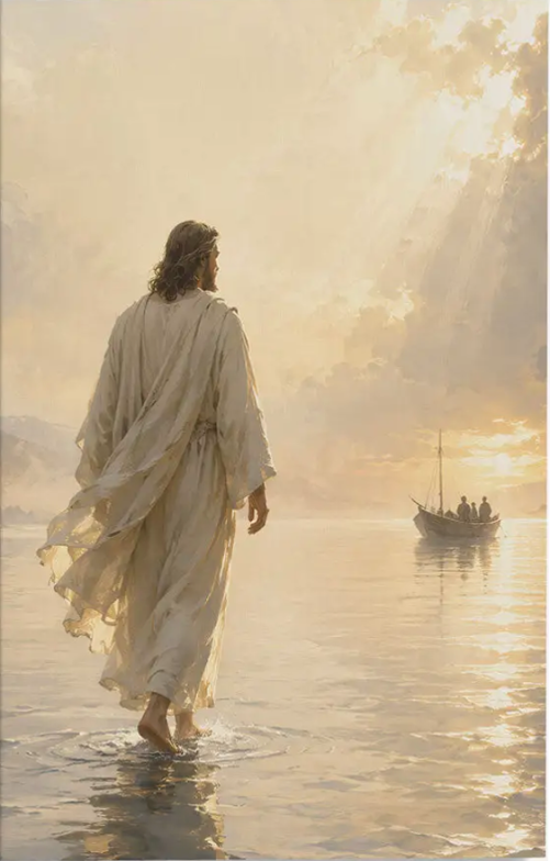 Jesus Canvas Jesus Walking On Water – Christian Wall Art Canvas