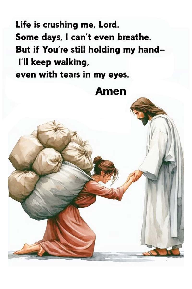 Christian Canvas If You're Still Holding My Hand I'll Keep Walking