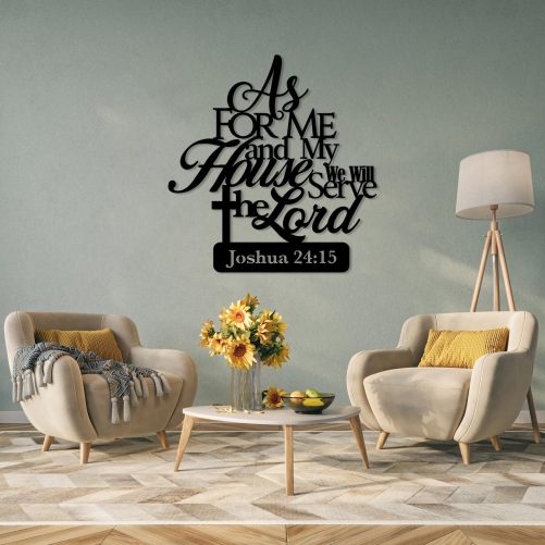 christian metal sign as for me and my house we will serve the lord metal sign 1788177650106.jpg