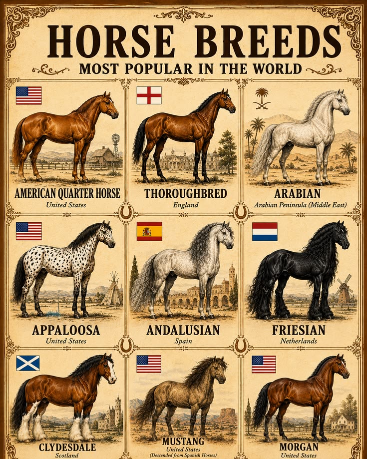 Horse Breeds Most Popular In The World