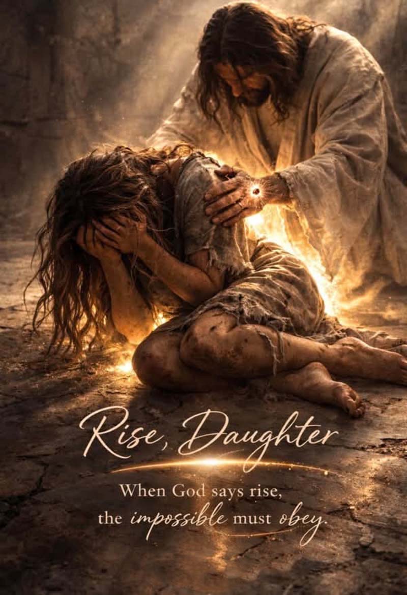 jesus canvas rise daughter when god say rise the impossible must obey all wall art canvas 1785857921721