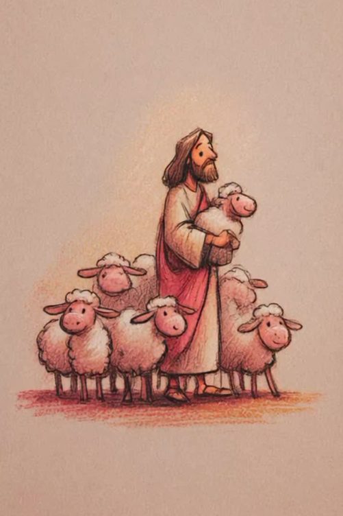 jesus and lambs art christian canvas 1788247418741.jpg